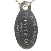 ティファニー リターン トゥ ティファニー オーバルタグ ロングネックレス ボールチェーン SV925 シルバー レディース TIFFANY&Co. 【中古】